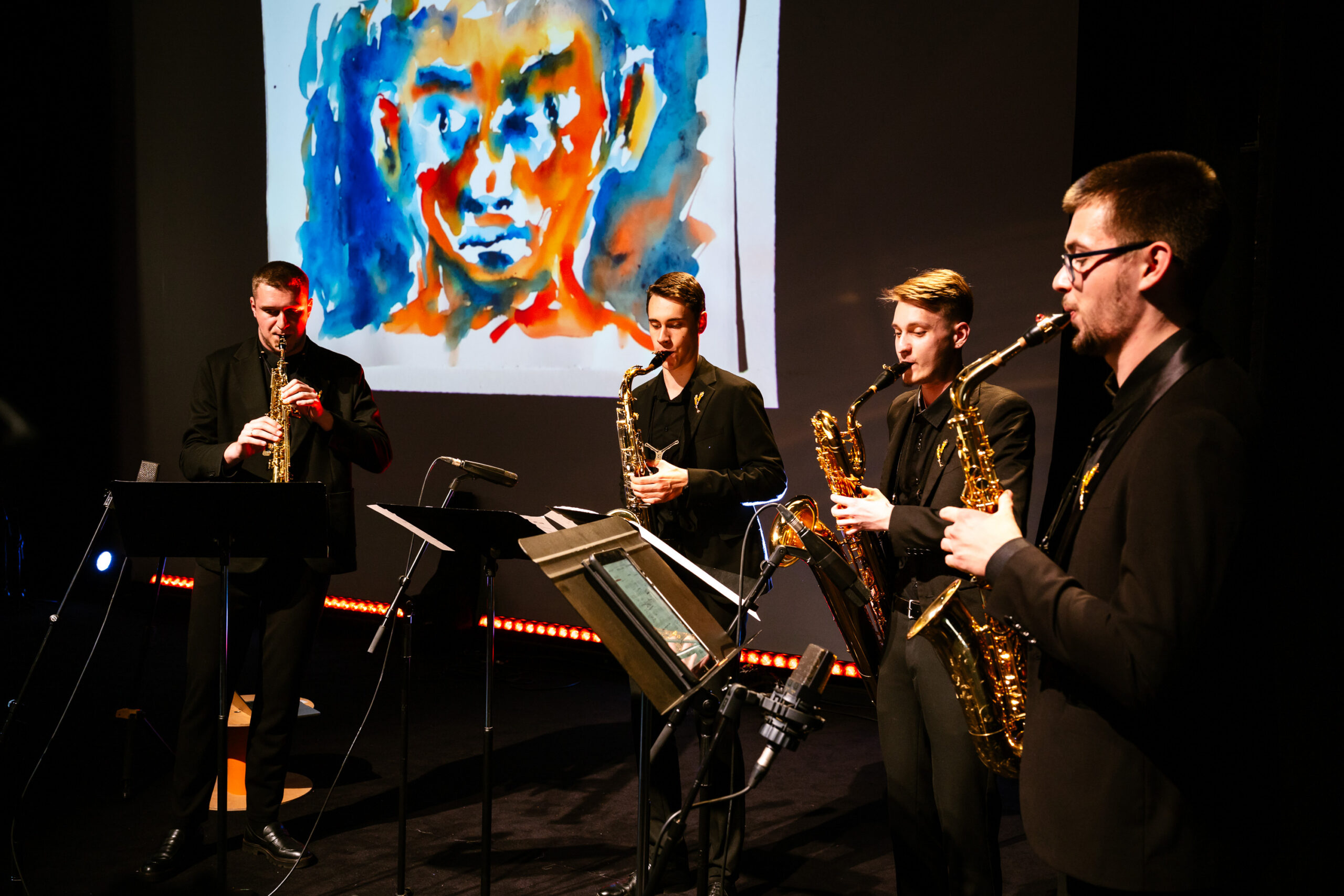 « L'Envol » : retour sur le Concert des Lauréats PAX MUSICA #2 à l'Institut du Monde Arabe Le KolossSaxQuatuor refermant la soirée.