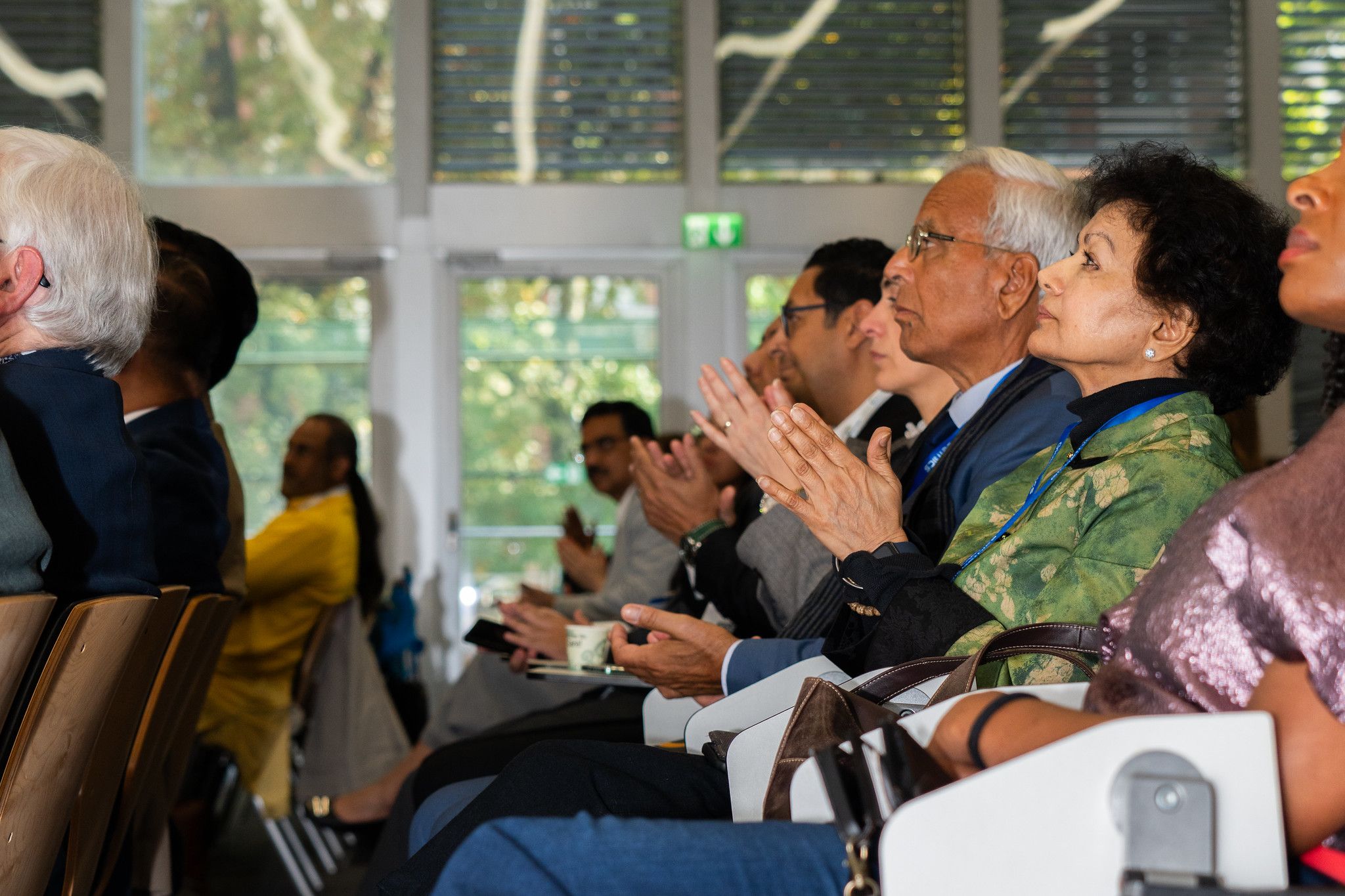 Les applaudissements du public au Global Ethics Forum 2025