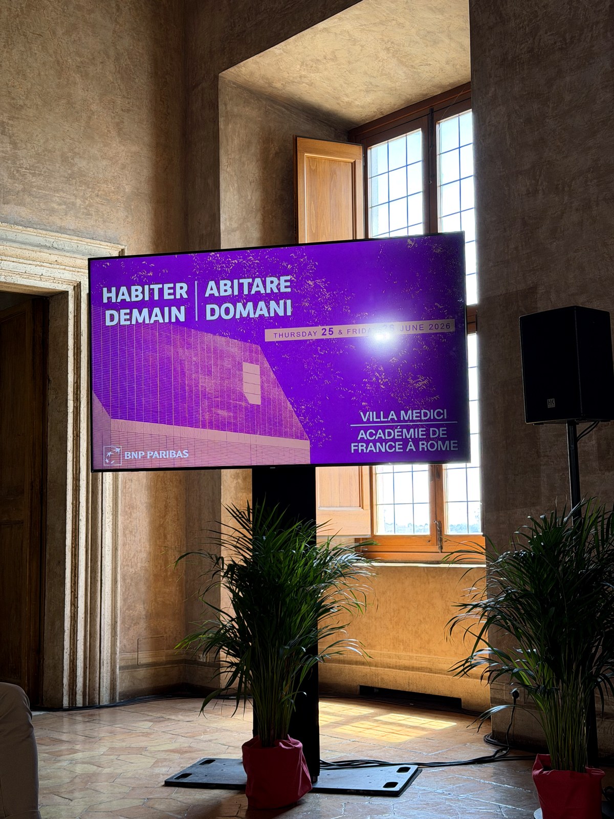 Colloque Habiter demain, Villa Médicis, Rome